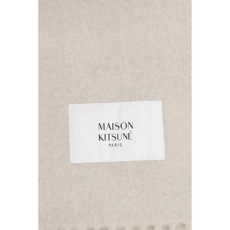 Maison Kitsuné Beige Polyamide Scarf
