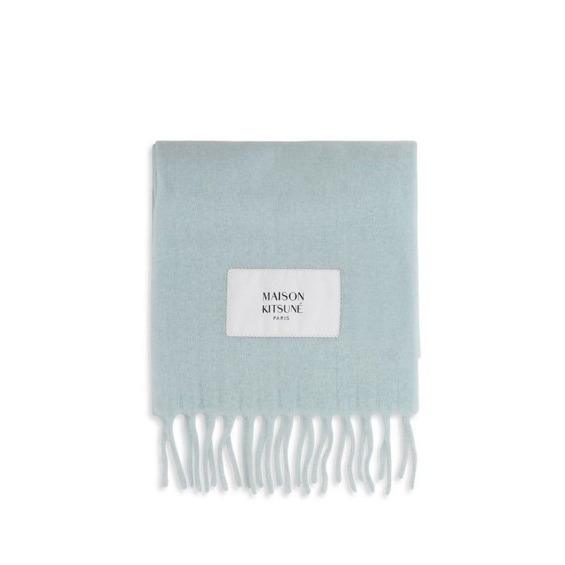 Maison Kitsuné Blue Polyamide Scarf