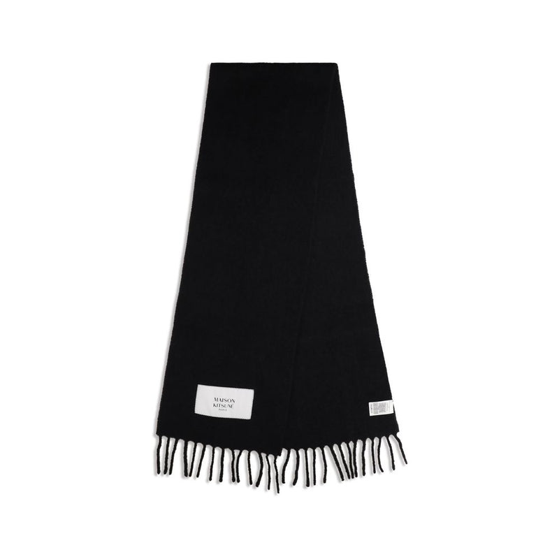 Maison Kitsuné Black Polyamide Scarf