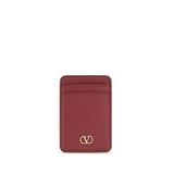 Valentino Garavani Red Calf Leather Bos Taurus Wallet