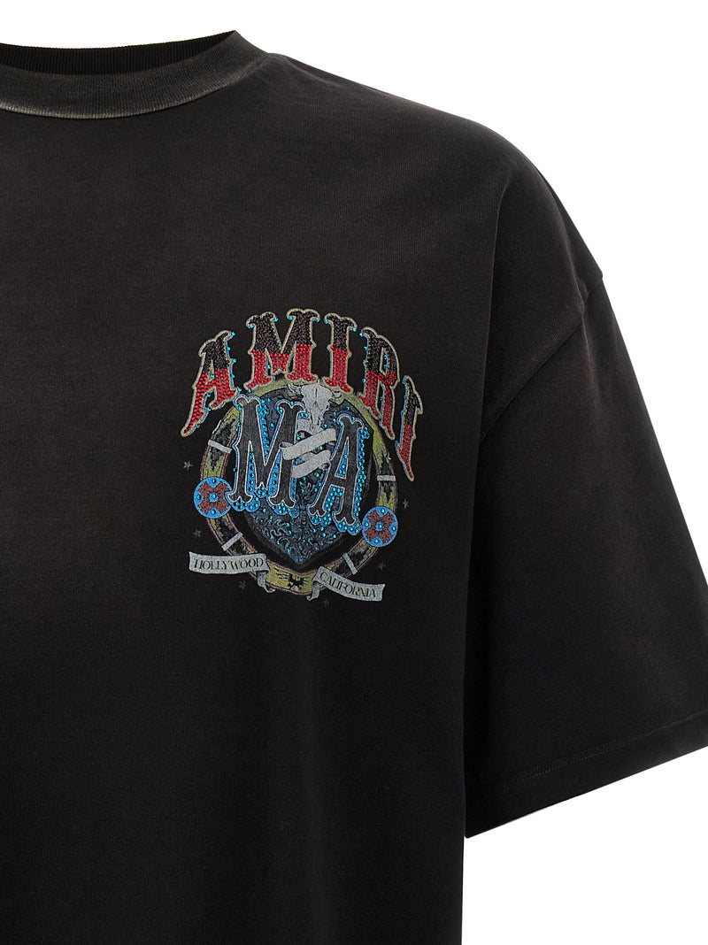 Amiri Black Cotton T-Shirt