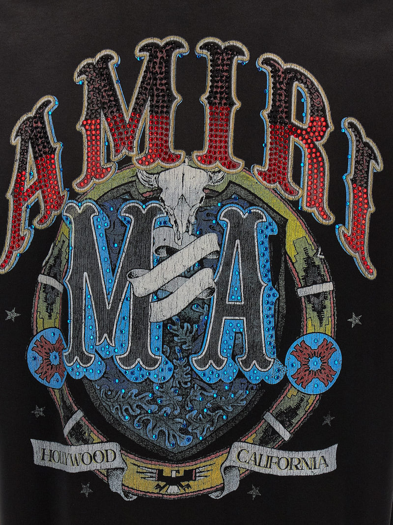Amiri Black Cotton T-Shirt
