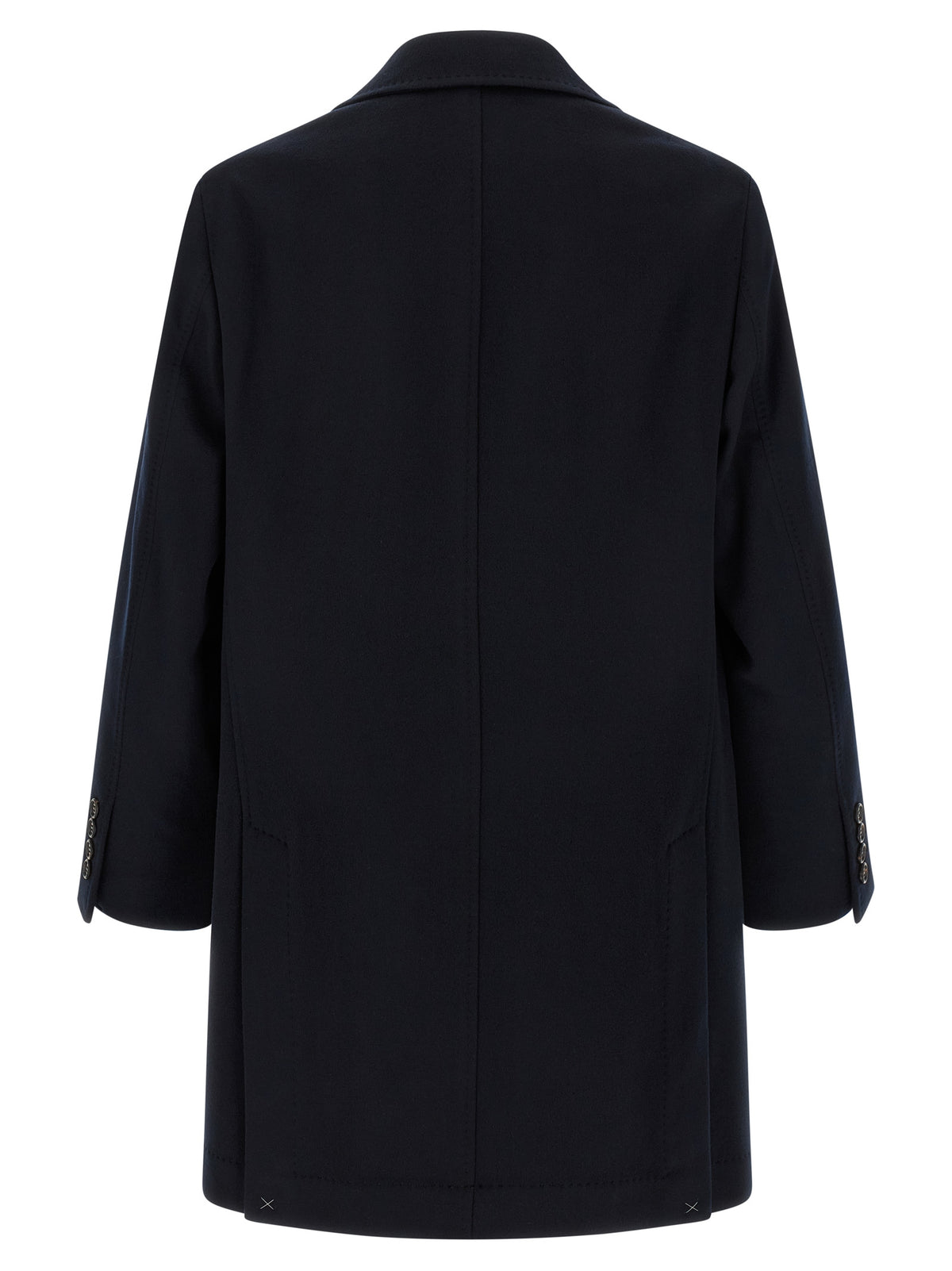 Brunello Cucinelli Blue Virgin Wool Coat