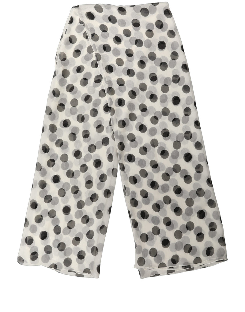 Dolce & Gabbana White Black Polka Dot Shawl Stole Scarf