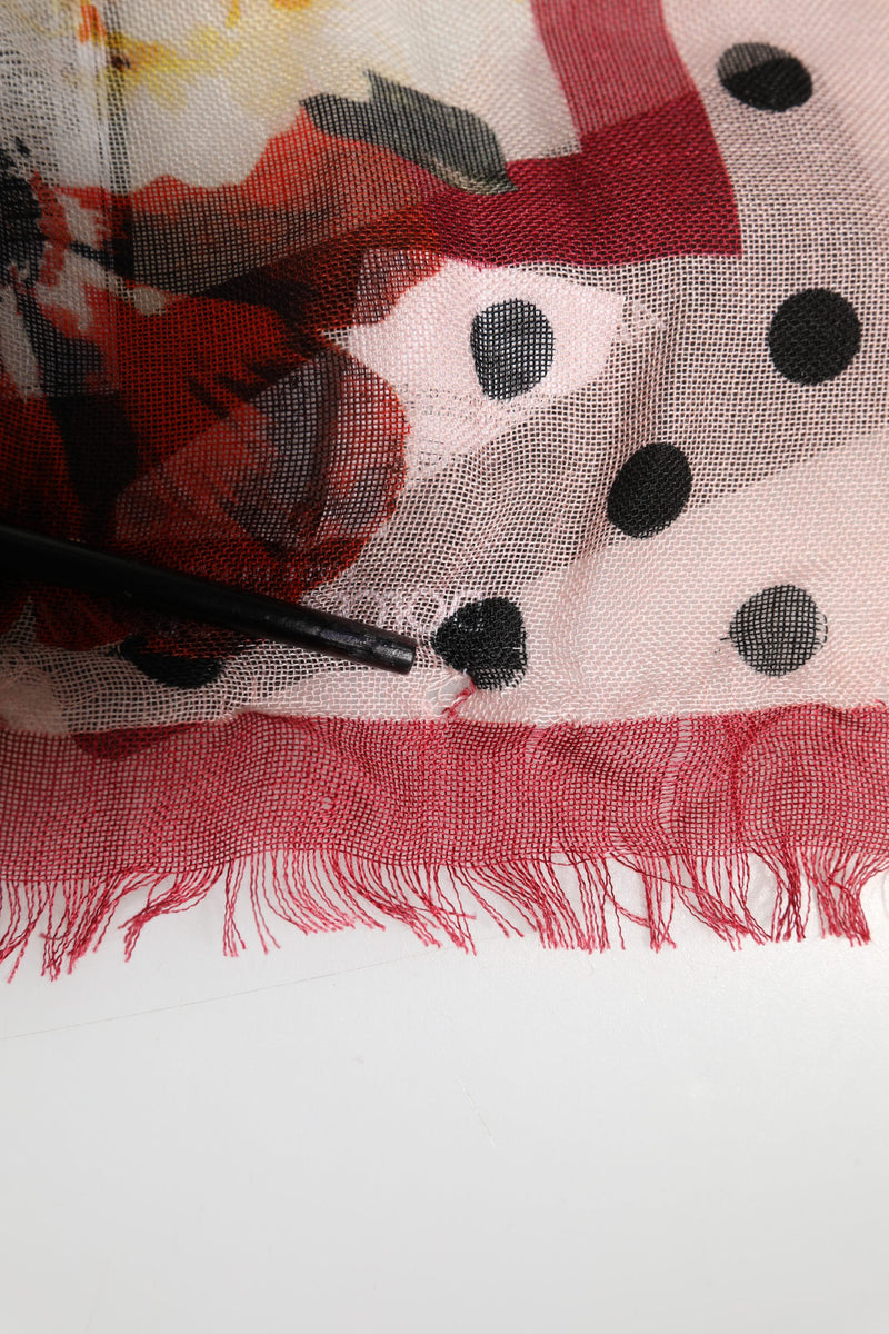 Dolce & Gabbana Multicolor Floral Cashmere Stole Scarf