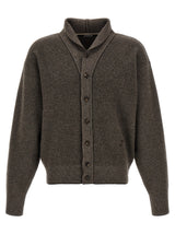 Jacquemus Brown Merino Wool Cardigan