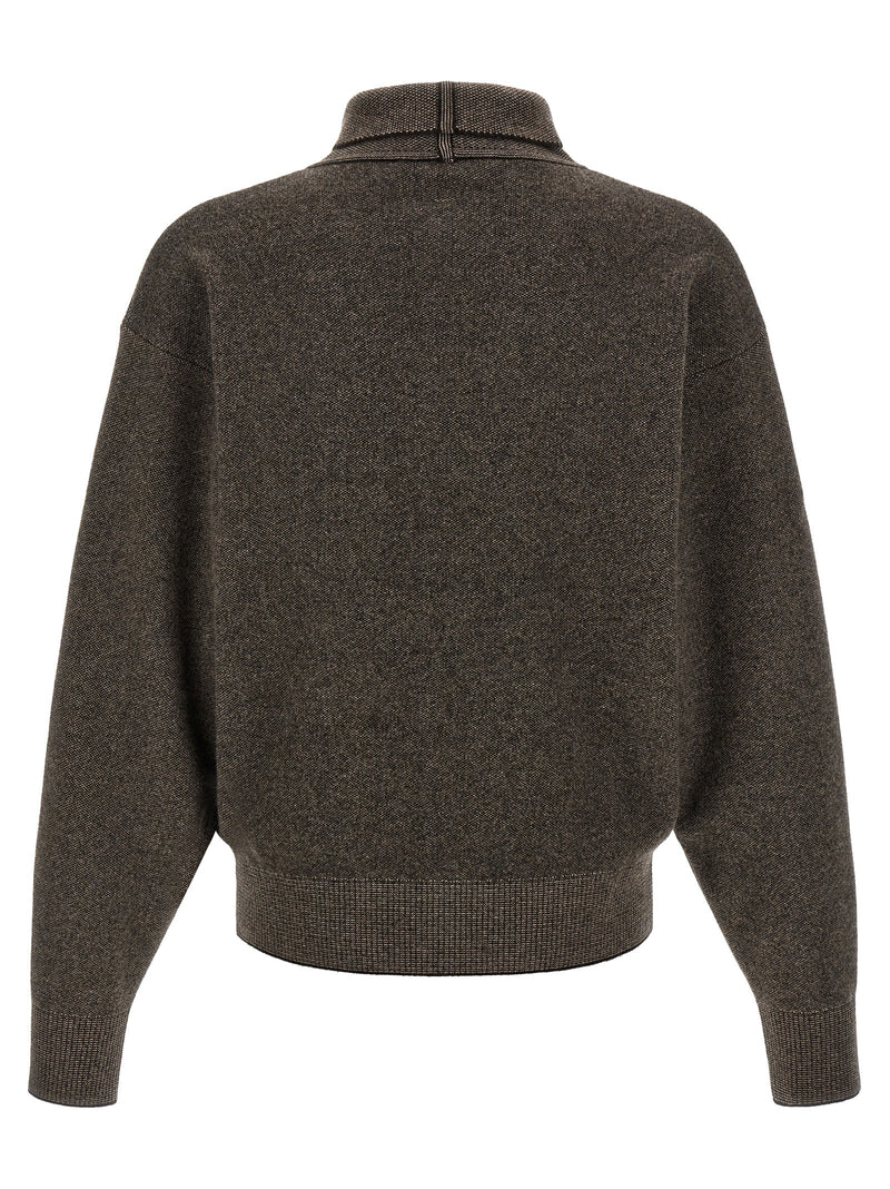 Jacquemus Brown Merino Wool Cardigan
