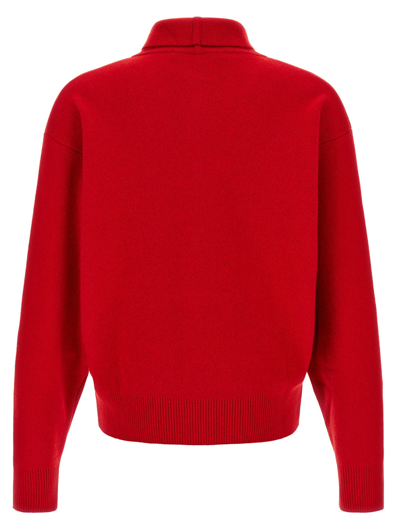Jacquemus Red Merino Wool Cardigan