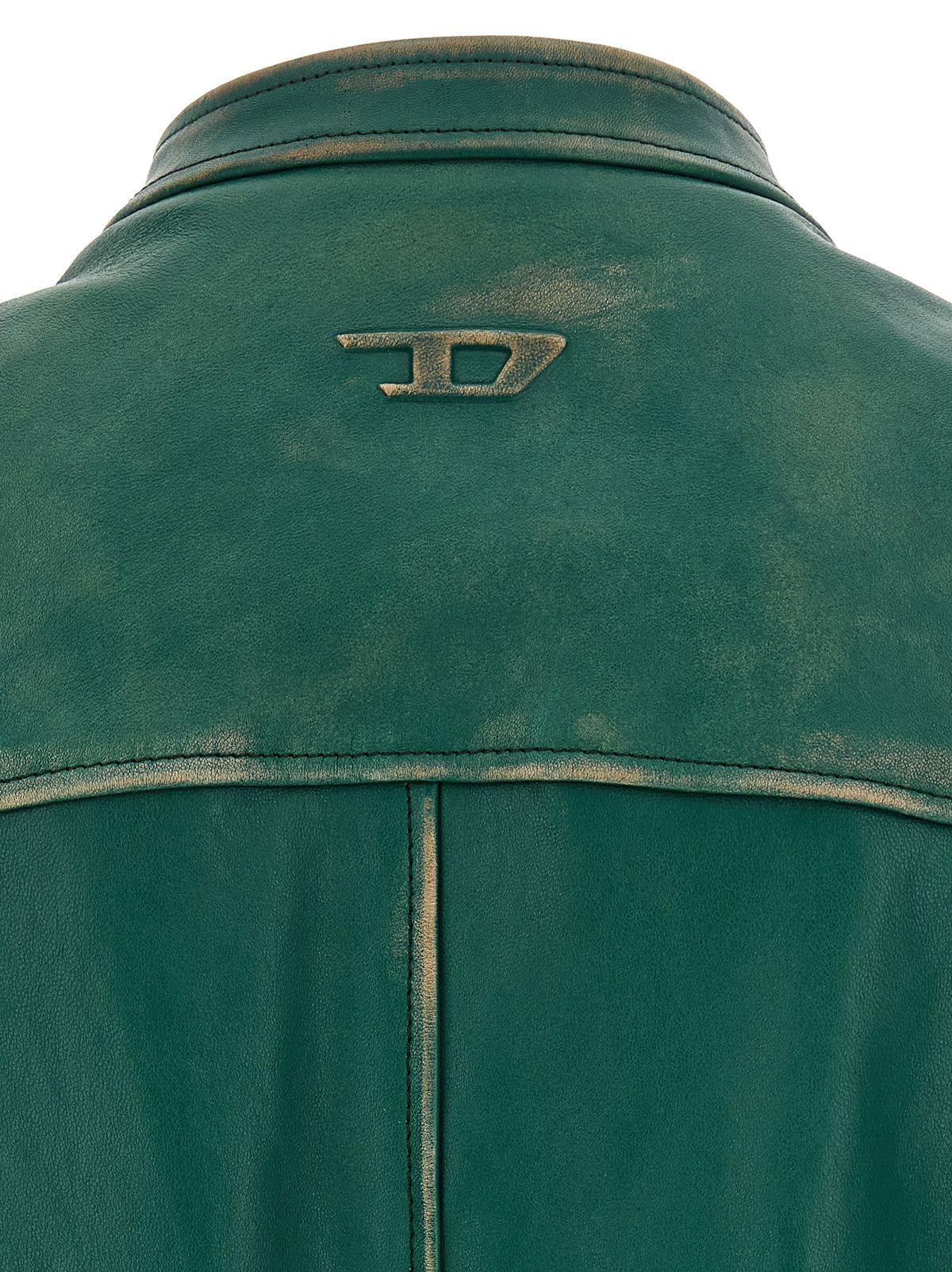Diesel Bicolor Lamb Leather Leather Jacket