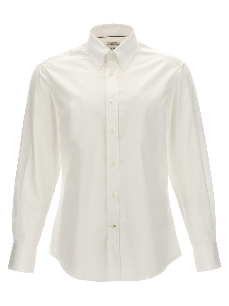 Brunello Cucinelli White Cotton Blouse