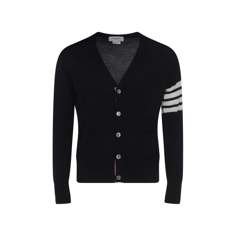 Thom Browne Blue Wool Oves Aries Cardigan