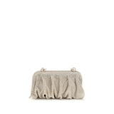 Benedetta Bruzziches Silver Aluminum Clutch Bag