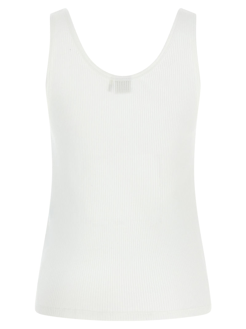 Chloé White Cotton Tank Tops
