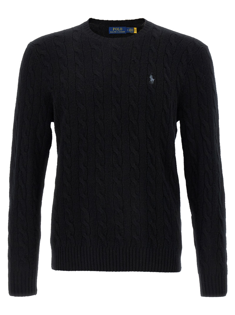 Polo Ralph Lauren Black Wool Cardigan