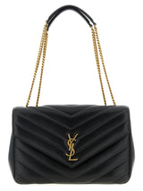 Saint Laurent Black Lamb Leather Shoulder Bag