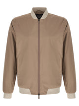 Herno Beige Polyester Bomber
