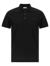 Burberry Black Cotton Polo Shirt