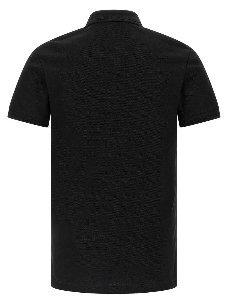 Burberry Black Cotton Polo Shirt