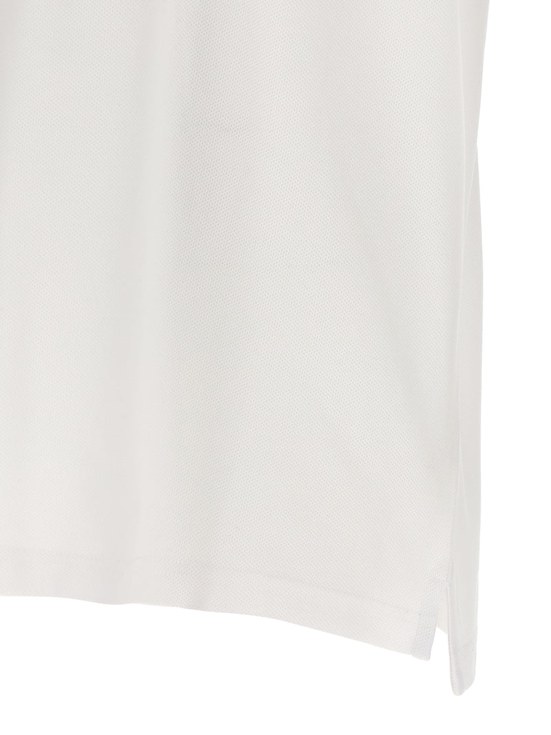 Burberry White Cotton Polo Shirt