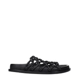 Jil Sander Black Leather Slippers