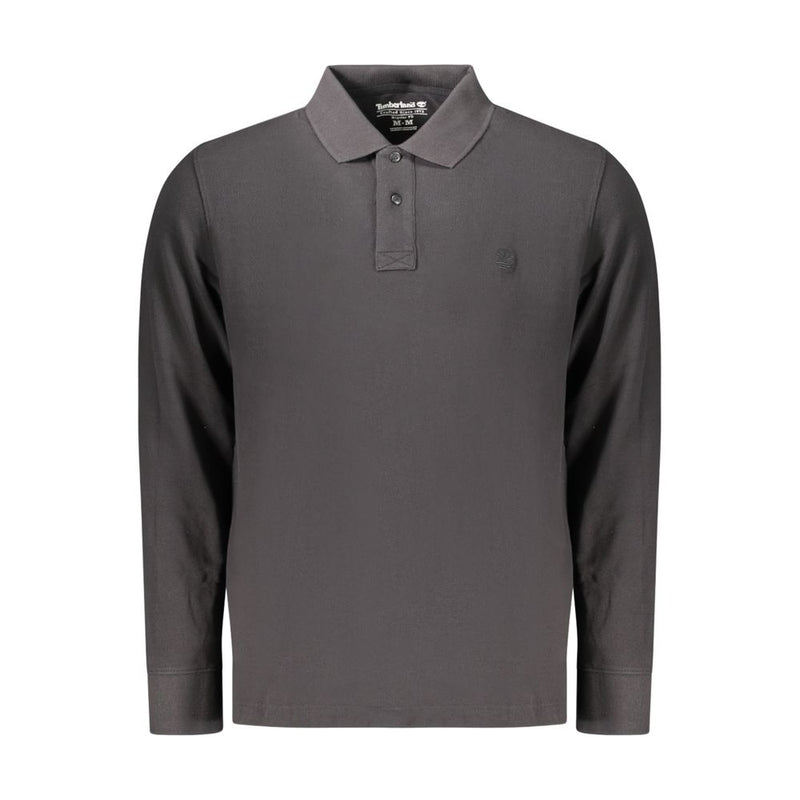 Timberland Black Cotton Polo Shirt
