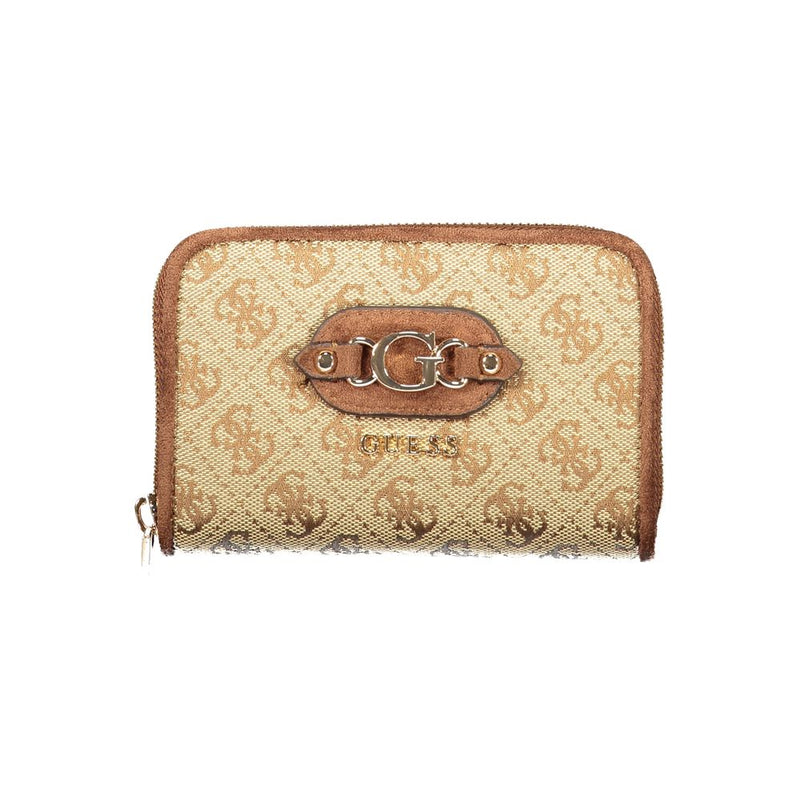 Guess Jeans Beige Polyester Wallet