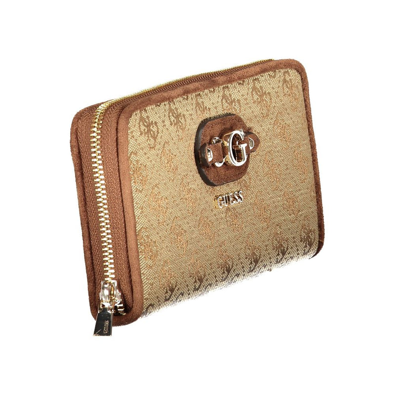 Guess Jeans Beige Polyester Wallet