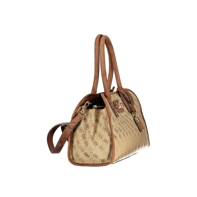 Guess Jeans Beige Polyester Handbag