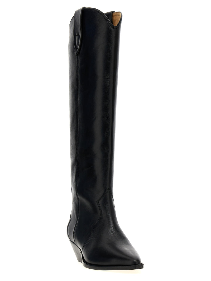 Isabel Marant Black Calfskin Chelsea Boots