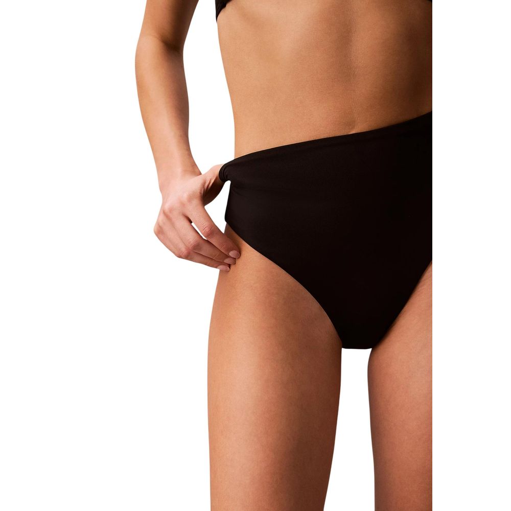 Calvin Klein Jeans Black Elastane Bikini
