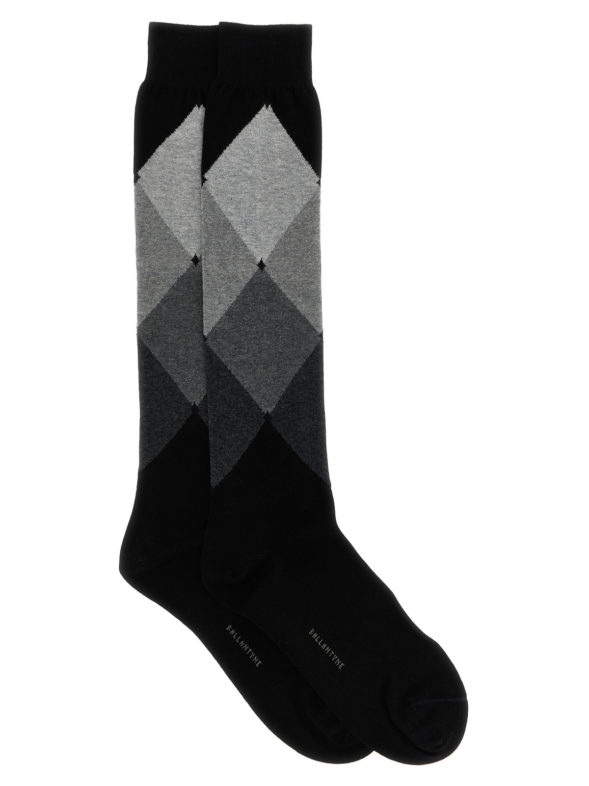 Ballantyne Black Cotton Socks