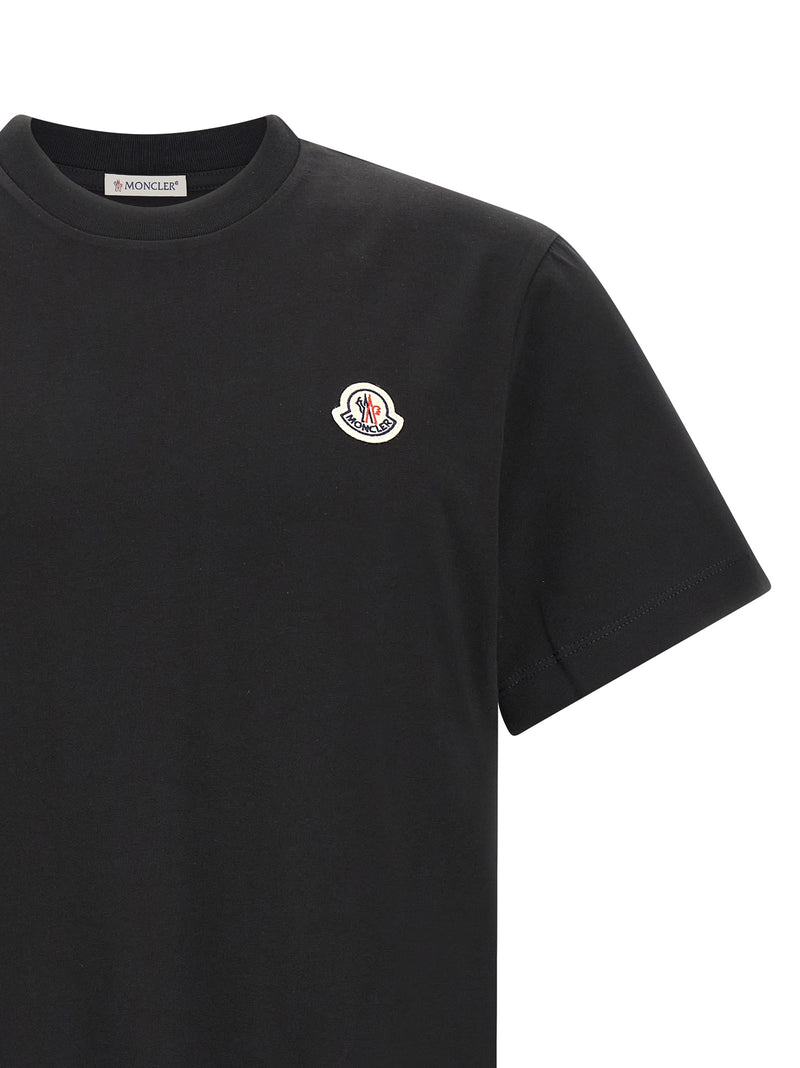 Moncler Black Cotton T-Shirt