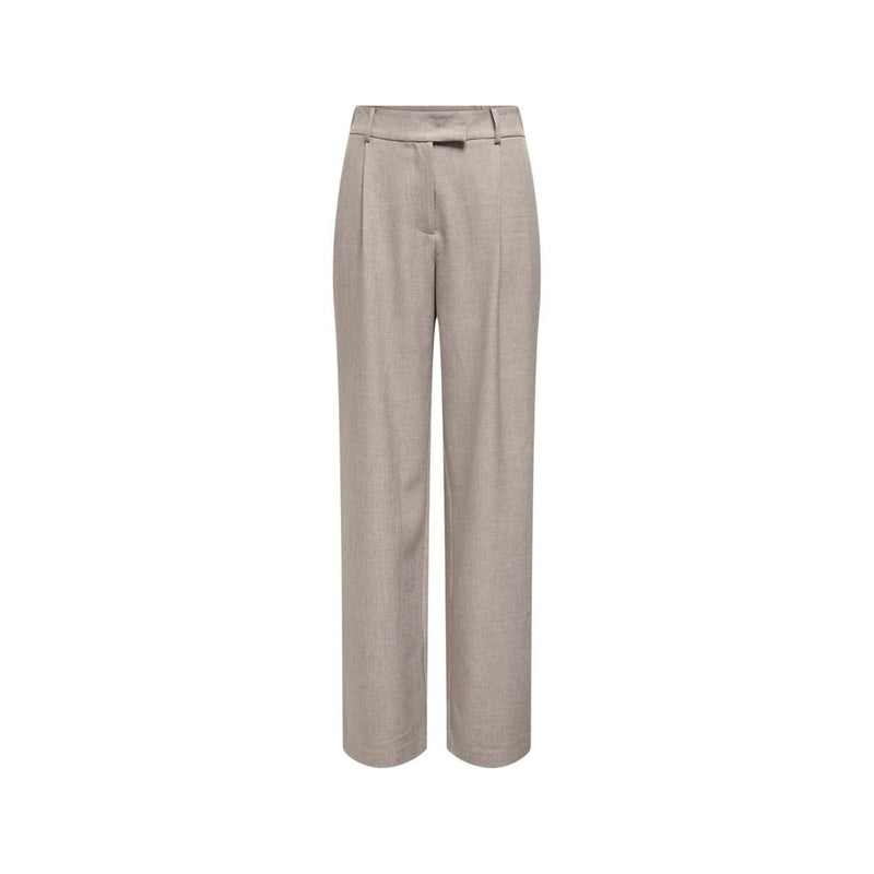 Only Beige Polyester Dress Pants