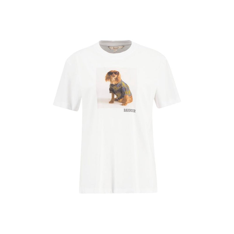 Barbour White Cotton T-Shirt