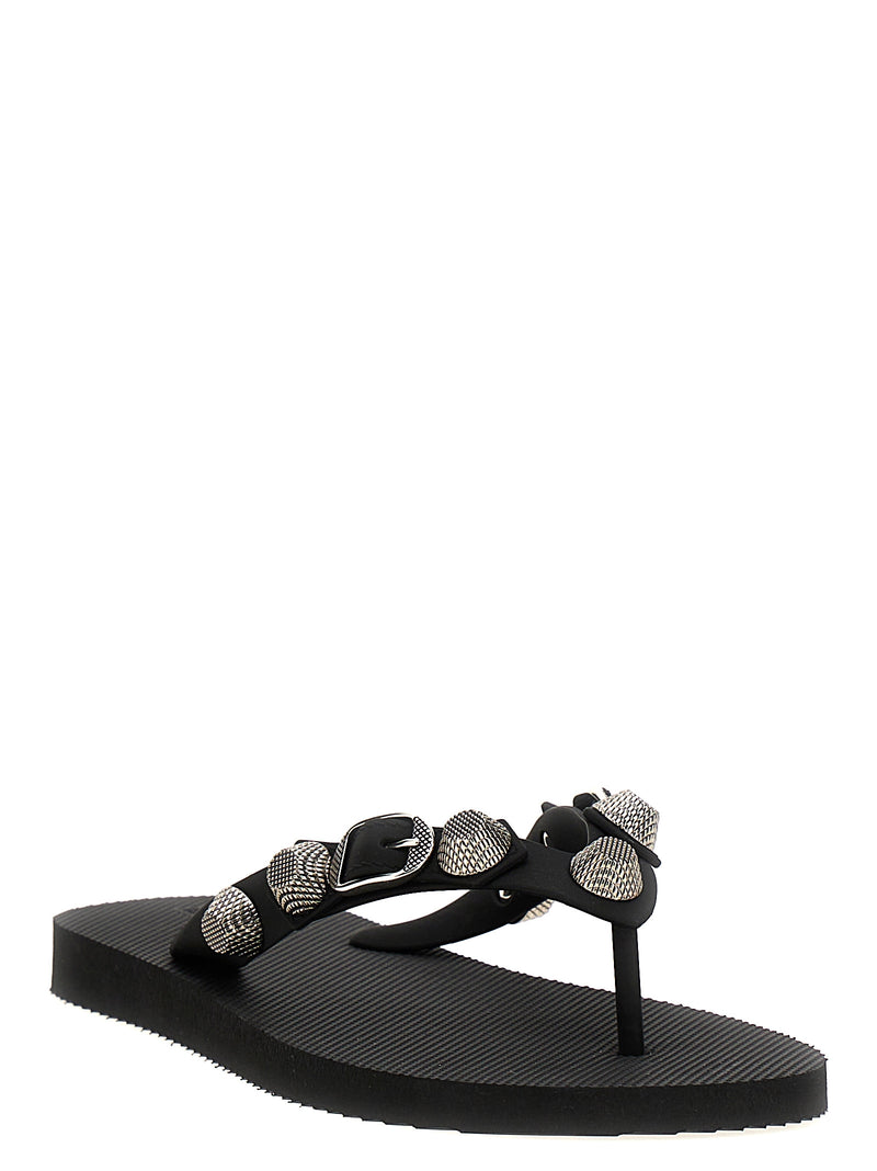 Balenciaga Black Rubber Slides