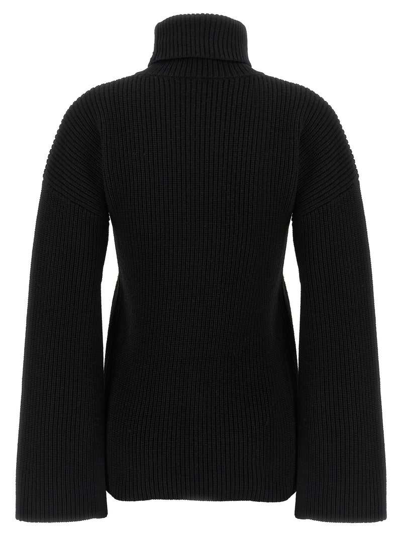 TOTEME Black Wool Cardigan