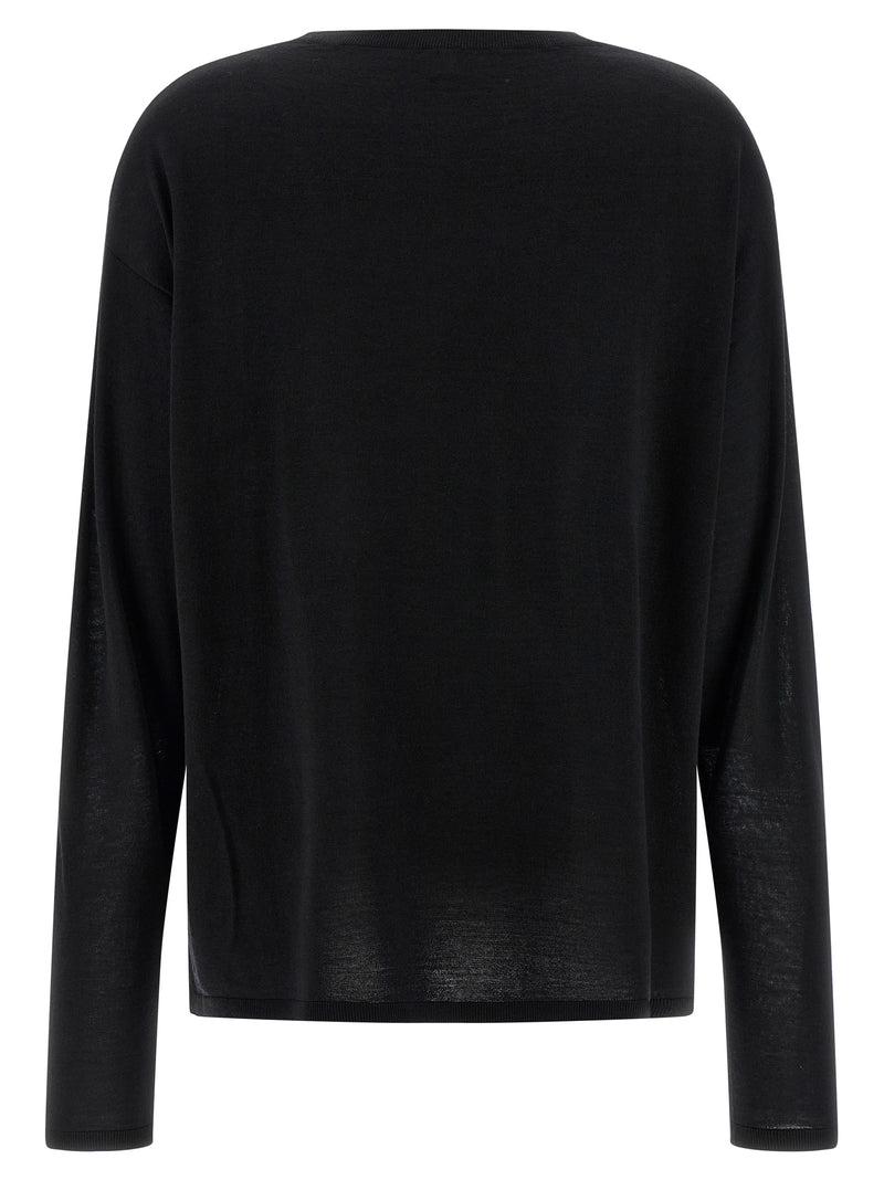 TOTEME Black Wool Cardigan