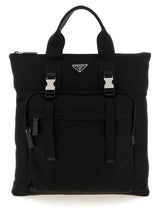 Prada Black Recycled Polyamide Tote Bag