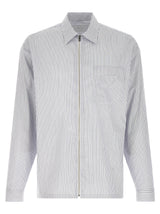 Prada Blue Cotton Blouse