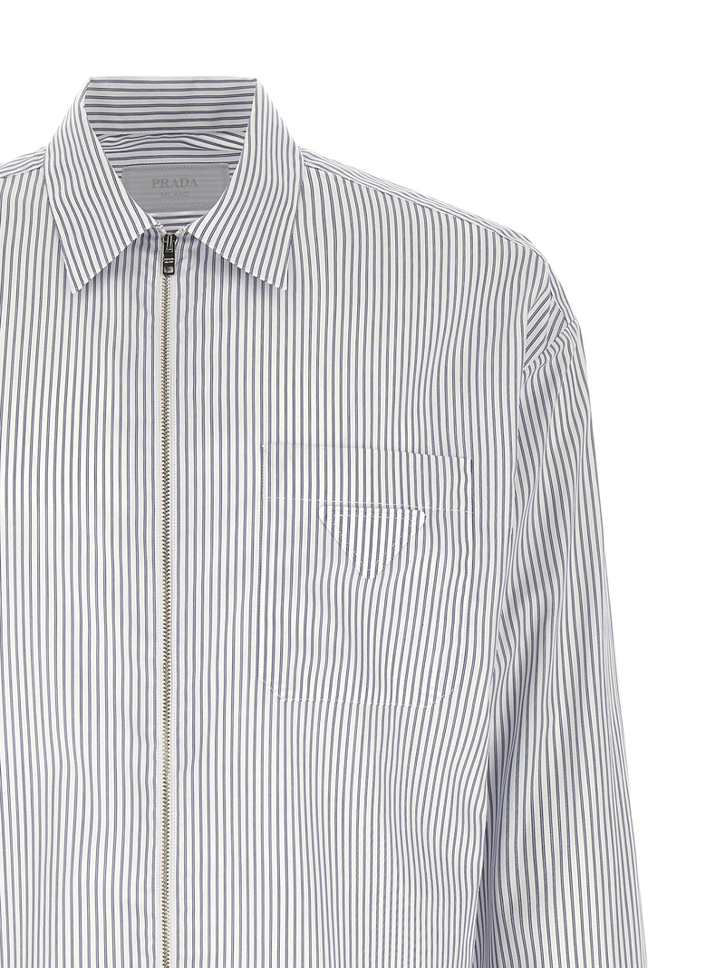 Prada Blue Cotton Blouse