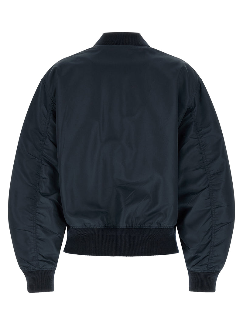 Prada Blue Polyamide Bomber