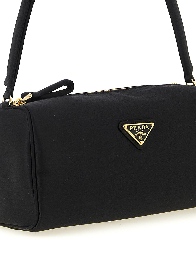 Prada Black Viscose Shoulder Bag