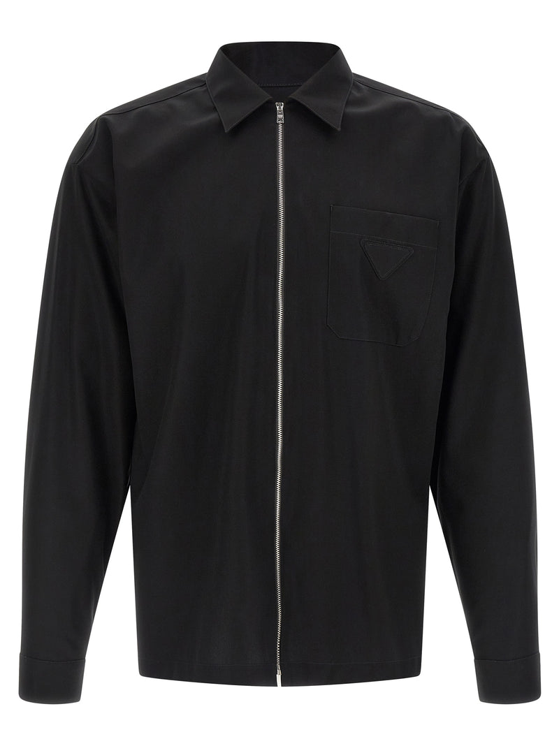 Prada Black Cotton Blouse
