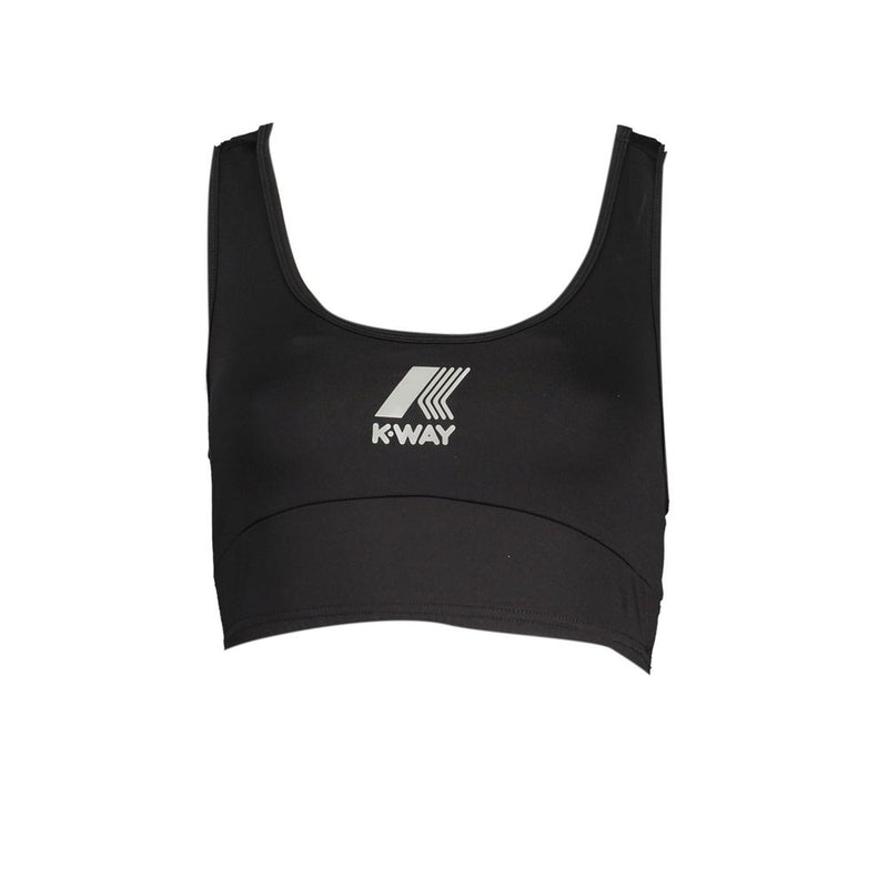 K-WAY Black Polyester Women's Sports Top