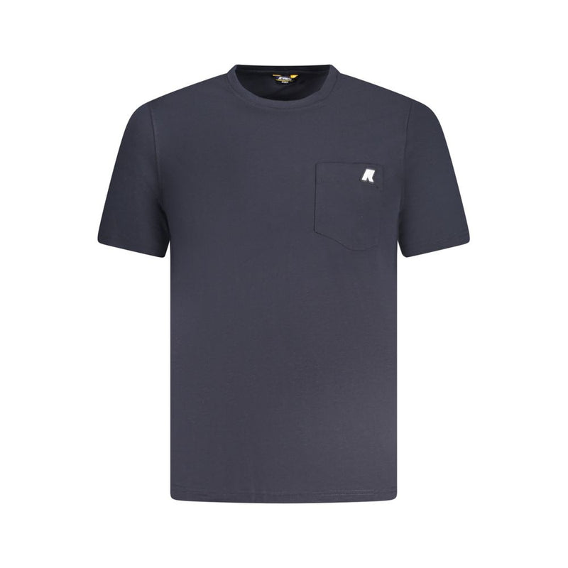 K-WAY Blu Cotton Men T-Shirt