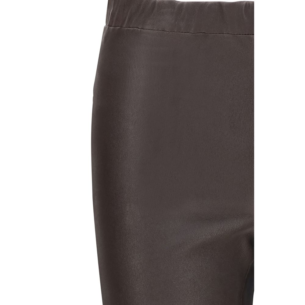 Arma Brown Leather Pants