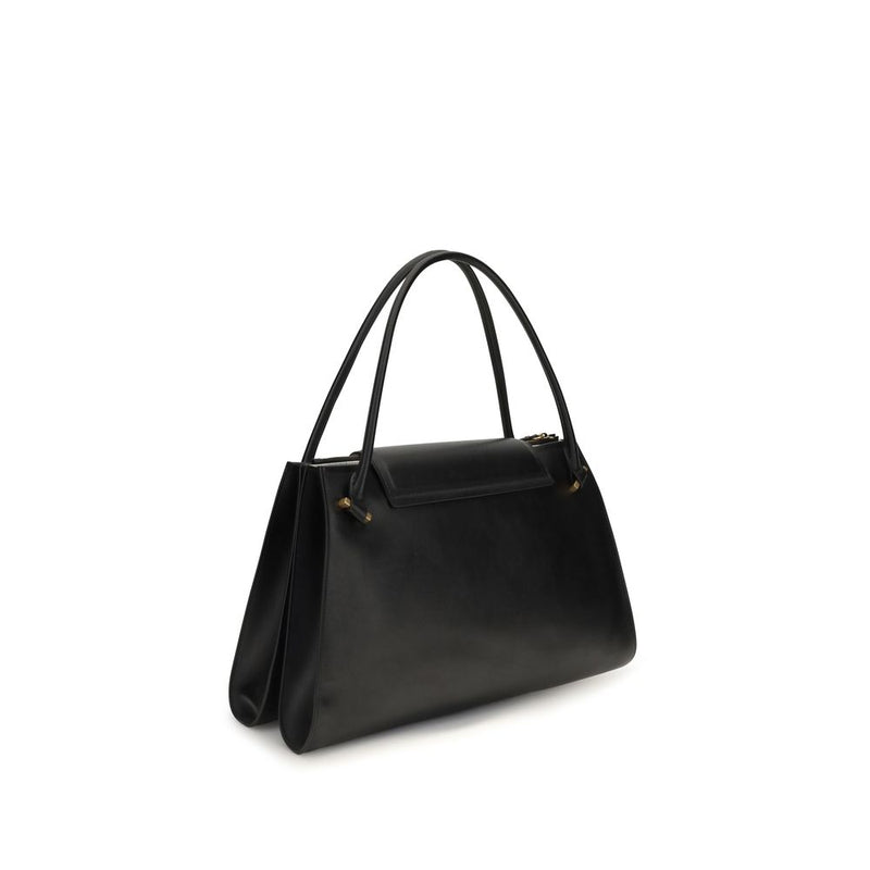 Versace Black Calf Leather Bos Taurus Shoulder Bag
