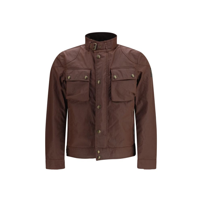 Belstaff Brown Cotton Full-Length Jacket