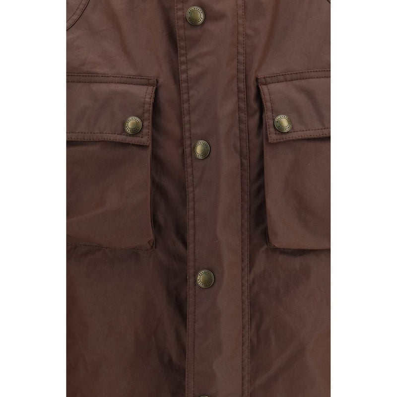 Belstaff Brown Cotton Full-Length Jacket