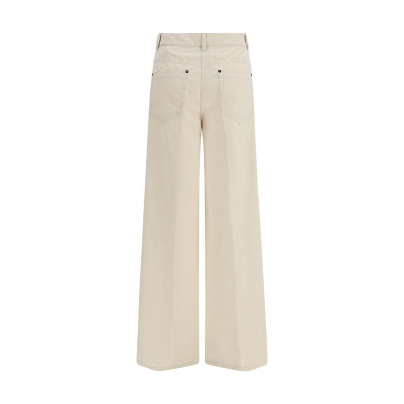 Forte_Forte White Cotton Casual Pants